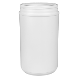85 oz. HDPE White Canister with 120mm Neck (Lid Sold Separately)